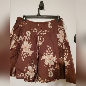 Vintage Roxy Brown Floral Women's Skirt